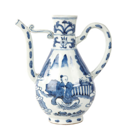 A 16-17th Century Blue and White Porcelain Wine Pot