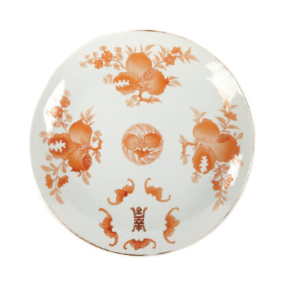 A 19th Century Chinese Allite Red Plate