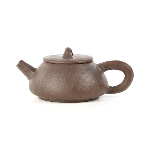 A Chinese Purple Granulated Tea Pot