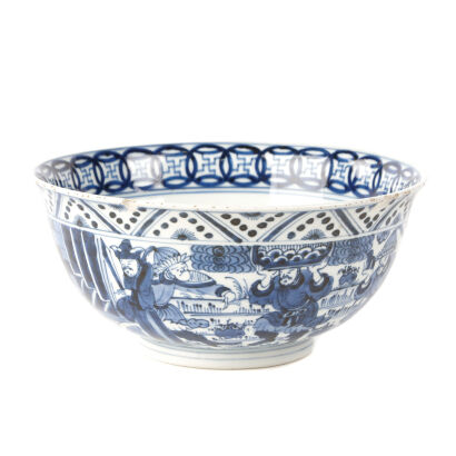 A Chinese Blue And White Porcelain Large Bowl