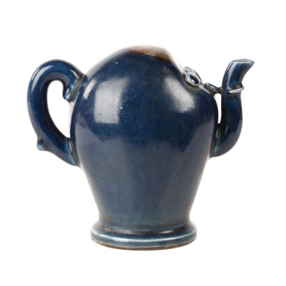 An 18th Century Chinese Blue Glazed Porcelain Tea Pot