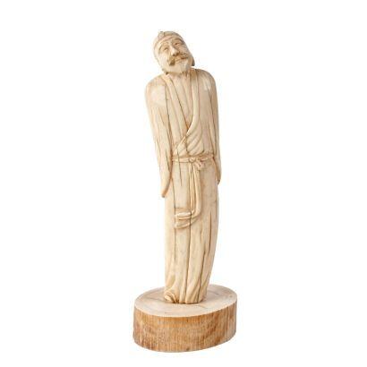 A 19th Century Chinese Ivory Carving Depicting an Old Man