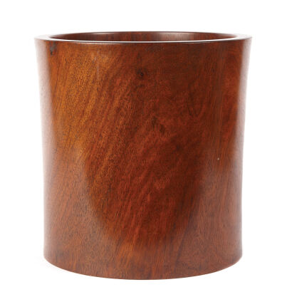 A Large Chinese HuangHuali Wood Brush Pot