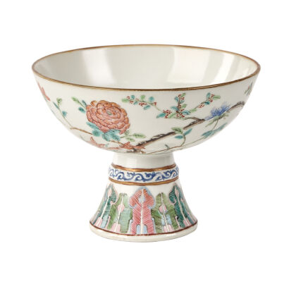 An 18th Century Chinese Famille Rose Goblet