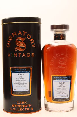 (1) Caol Ila 2010 10 Year Old Signatory Vintage Cask Strength, 58.2% ABV (GB)