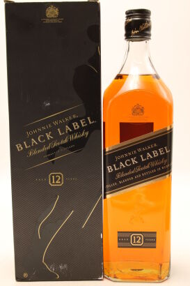 (1) Johnnie Walker Black Label 12YO Scotch Blended Whisky, 40% ABV, 1000ml (GB)