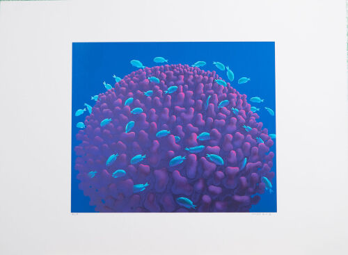 MICHAEL SMITHER Coral Head with Fish