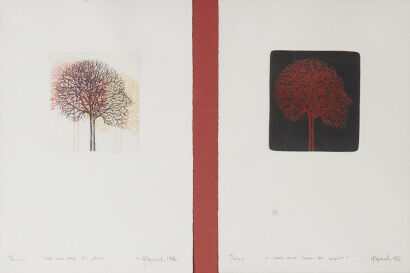 DENISE COPLAND Tree into Face by Day and Tree into Face by Night
