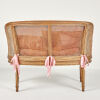 A Louis XVI Style Gilt Caned Canape Sofa - 2