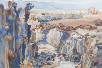LOIS ISAACS Manuherakia River - Ophir - Central Otago