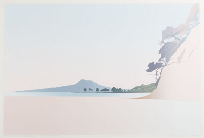 MALCOLM WARR Rangitoto from Murick Point