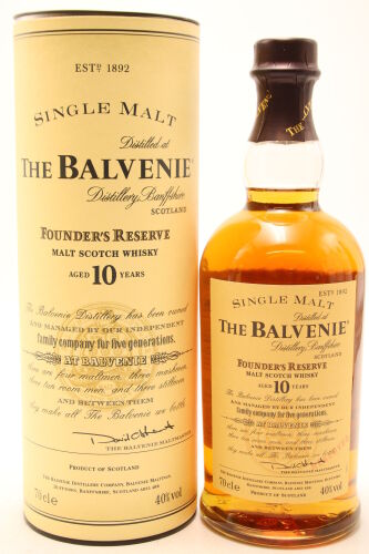 (1) The Balvenie Founder's Reserve 10 Year Old Single Malt Whisky, 40% ABV (GB)