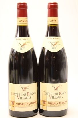 (2) 2011 J. Vidal-Fleury Cotes du Rhone Villages, France