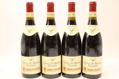 (4) 2011 J. Vidal-Fleury Cotes du Rhone Villages, France