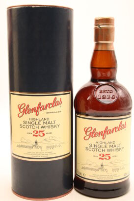 (1) Glenfarclas 25 Year Old Single Malt Scotch Whisky, 43% ABV (GB)