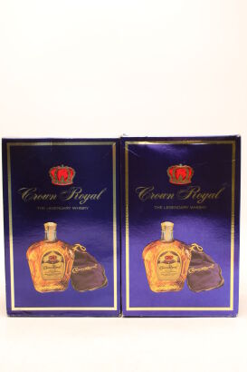 (2) Crown Royal Blended Canadian Whisky, 40% ABV, 750ml (GB)