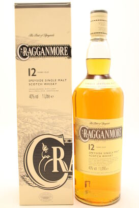 (1) Cragganmore 12yo Single Malt Scotch Whisky, 40% ABV, 1000ml (GB)