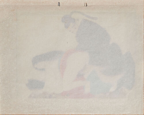 A Japanese Shunga Painting (on silk)