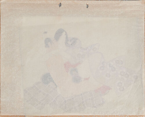 A Japanese Shunga Painting (on silk)