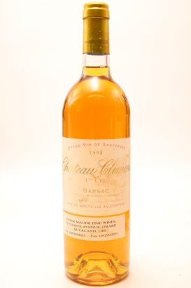 (1) 1998 Chateau Climens, Sauternes Barsac [JR17.5]