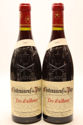 (2) 2003 Lucien et Andre Brunel Chateauneuf-du-Pape Les Cailloux, Rhone