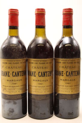 (3) 1981 Chateau Brane-Cantenac, Margaux (TS)