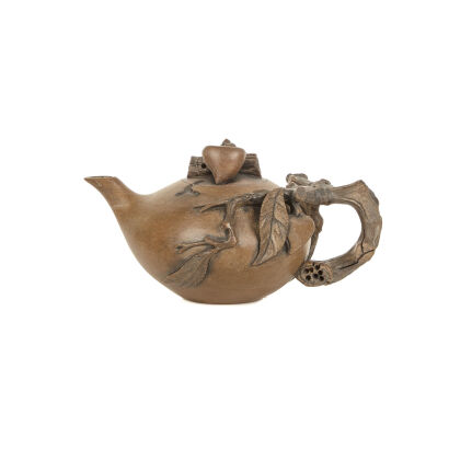 A 20th Century Chinese Stone Carved Tea Pot