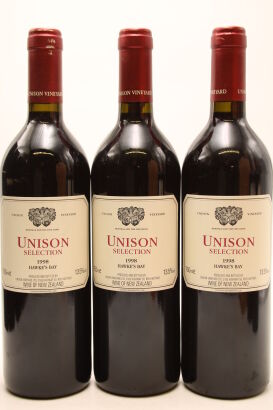 (3) 1998 Unison Vineyard Unison Selection Red, Gimblett Gravels