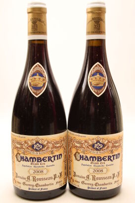 (2) 2008 Domaine Armand Rousseau Pere et Fils Chambertin Grand Cru, Cote de Nuits [JR19] [RP96]