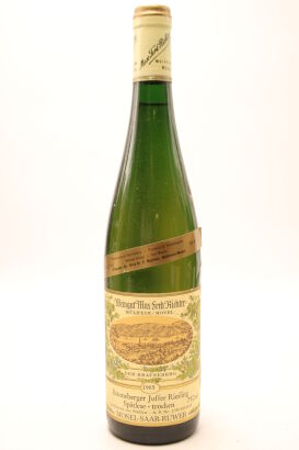 (1) 1985 Weingut Max Ferd. Richter Brauneberger Juffer Sonnenuhr Riesling Spatlese Trocken, Mosel