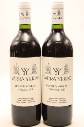 (2) 2010 Yarra Yering Dry Red No. 1, Yarra Valley