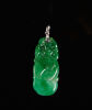 A Jadeite Carved Ruyi Pendant