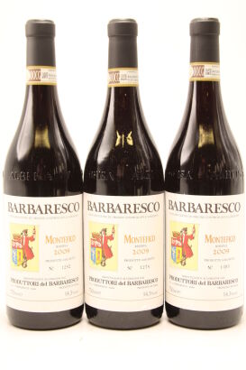 (3) 2009 Produttori del Barbaresco Montefico, Barbaresco Riserva DOCG [WE93]