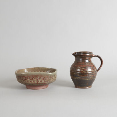 A Mirek Smisek Bowl and Jug