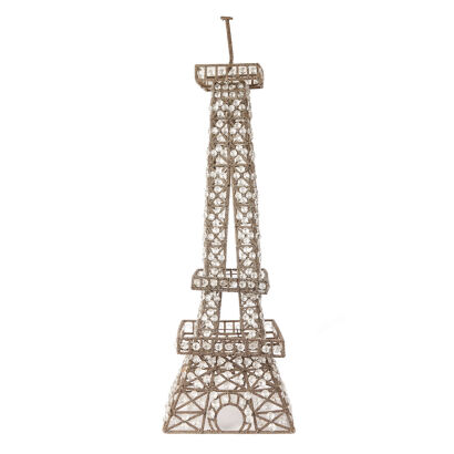 A Metal and Beaded Decorative Eiffel Tower