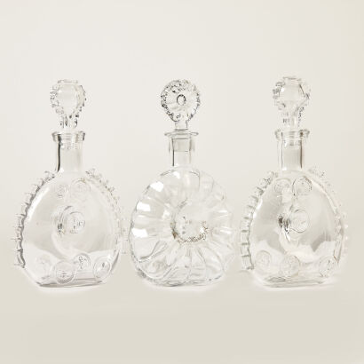 Three Crystal Decanters