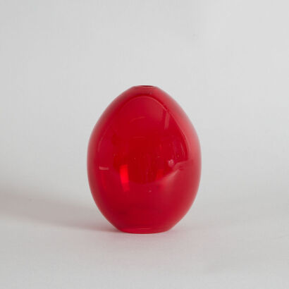 A Ruby Red Art Glass Vase