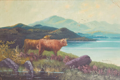 Loch Shiel and Cattle by R.A. Murray