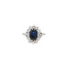 18ct 1.56ct Sapphire and Diamond Cluster Ring