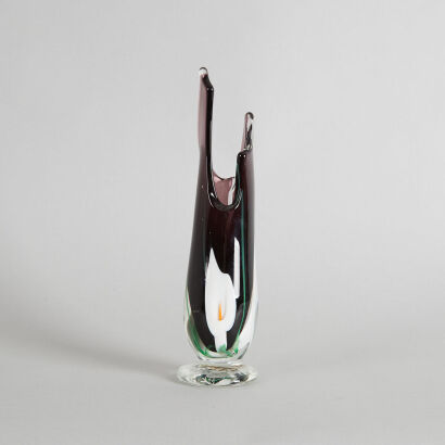A Peter Viesnik Lily Glass Vase