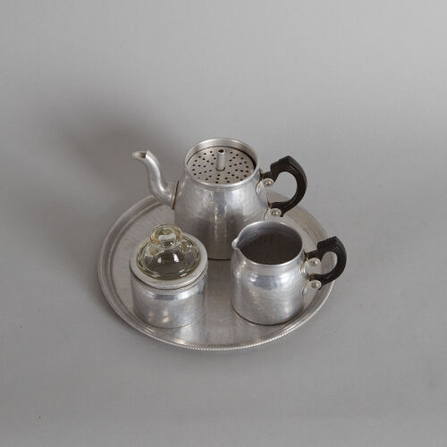 A N.C Joseph Pewter Coffee Set