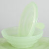 A Uranium Glass Dressing Table Set - 3