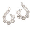A Pair of 18ct White Gold Fancy Diamond Drop Earrings