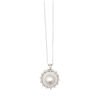 18ct White Gold South Sea Pearl and Diamond Pendant