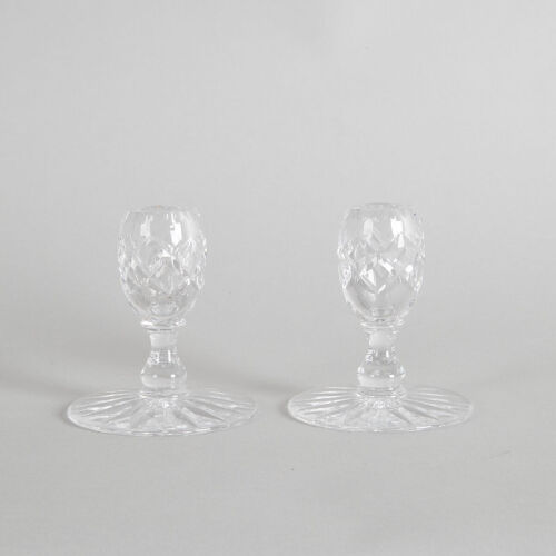 A Pair of Webb and Corbet Crystal Candlesticks