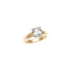 18ct Yellow Gold and Platinum 2.20ct Solitaire Diamond Ring