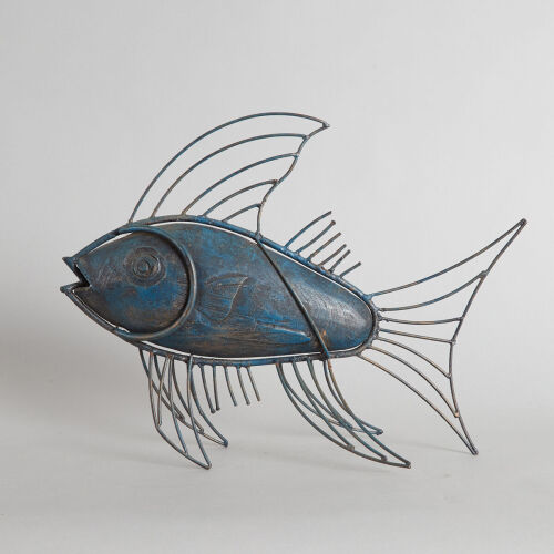 A Wooden Fish Sculpture