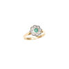 18ct Estate Emerald and Diamond Cluster Ring