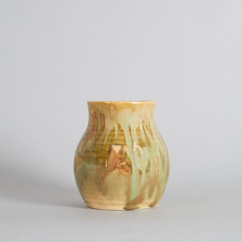 An Early Crown Lynn Trickle Glaze Vase