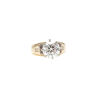 18ct Yellow and White Gold 3.68ct Solitaire Diamond Ring - 2